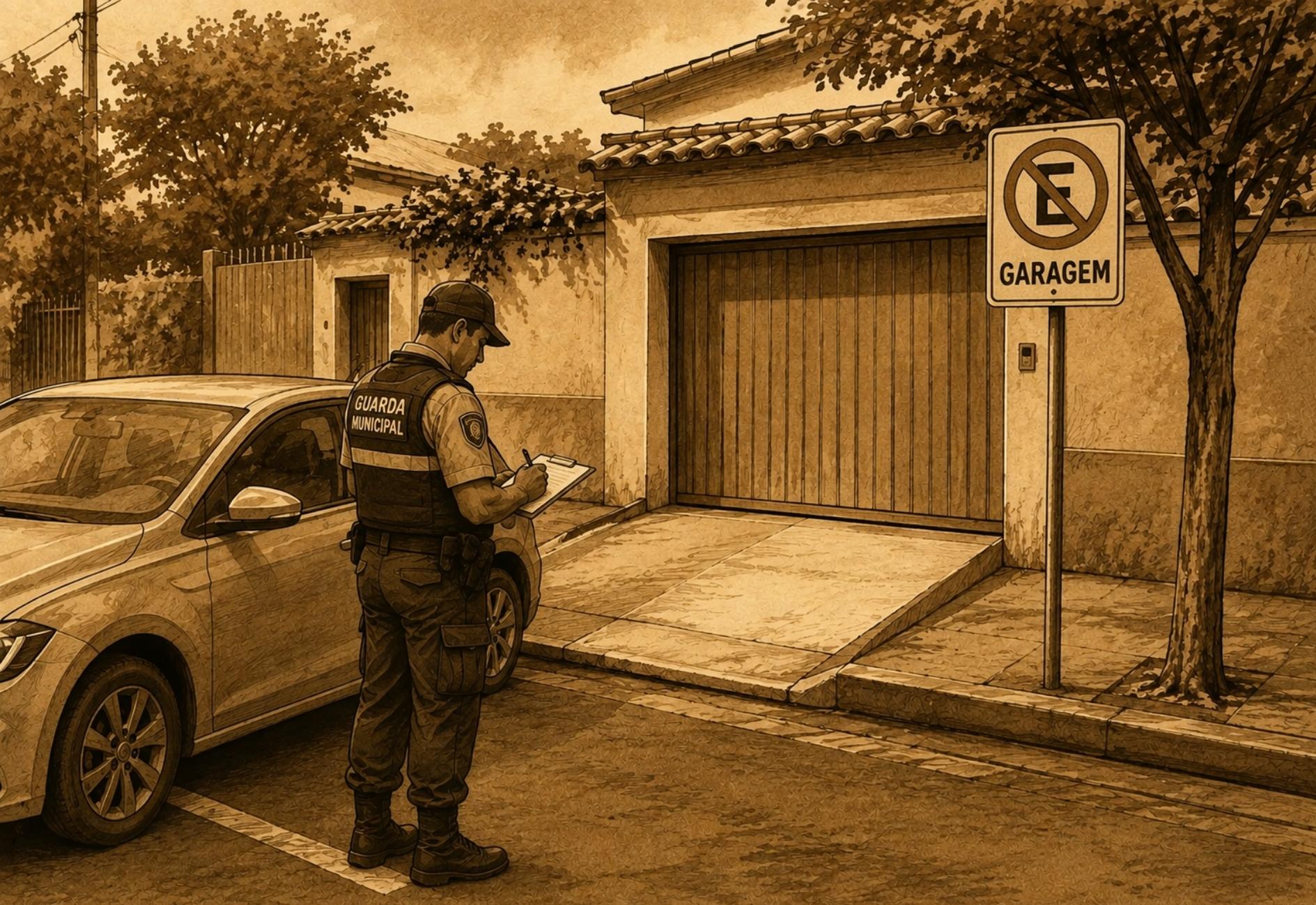 Multado por estacionar na frente da própria garagem? Entenda por que isso pode acontecer