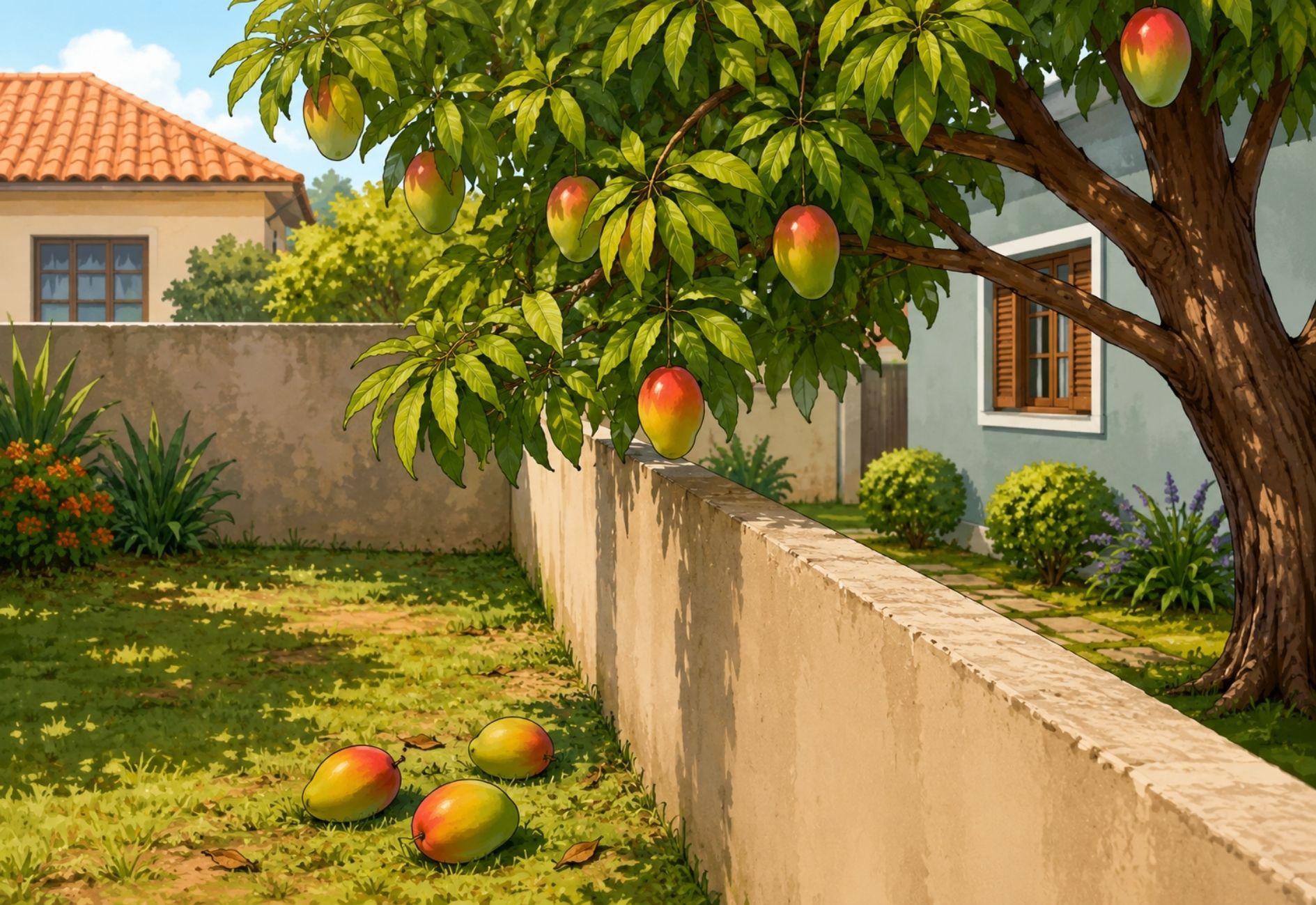 Posso pegar as frutas da árvore do vizinho que caem no meu quintal?